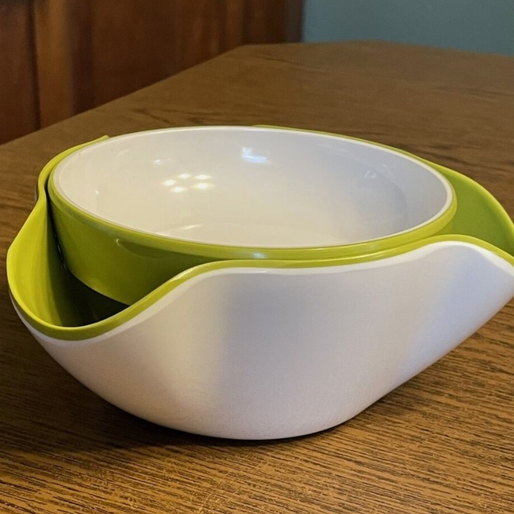 Joseph Joseph Double Dish Pistachio Bowl Snack Serving Home Bowls - Picture 5 of 11